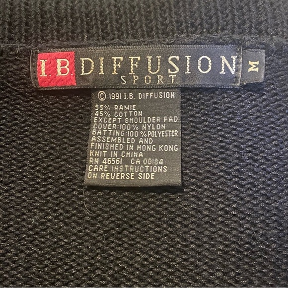 Vintage I.B. DIFFUSION 1991 Beaded Sequin Embellished Sweater Cardigan-Medium - Picture 7 of 8